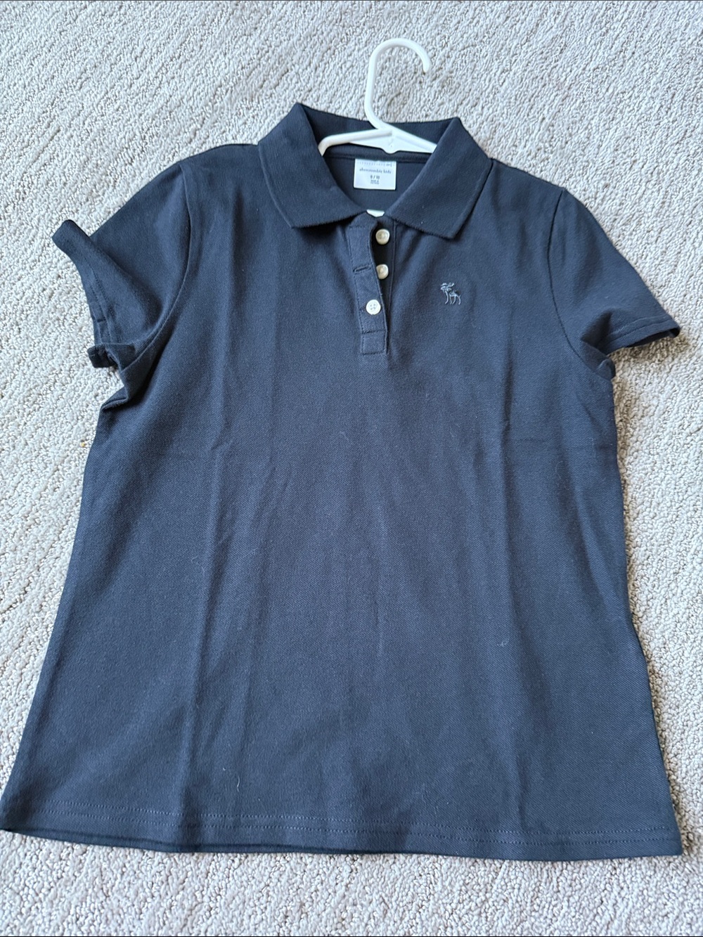 Black youth unisex 9/10 Abercrombie polo